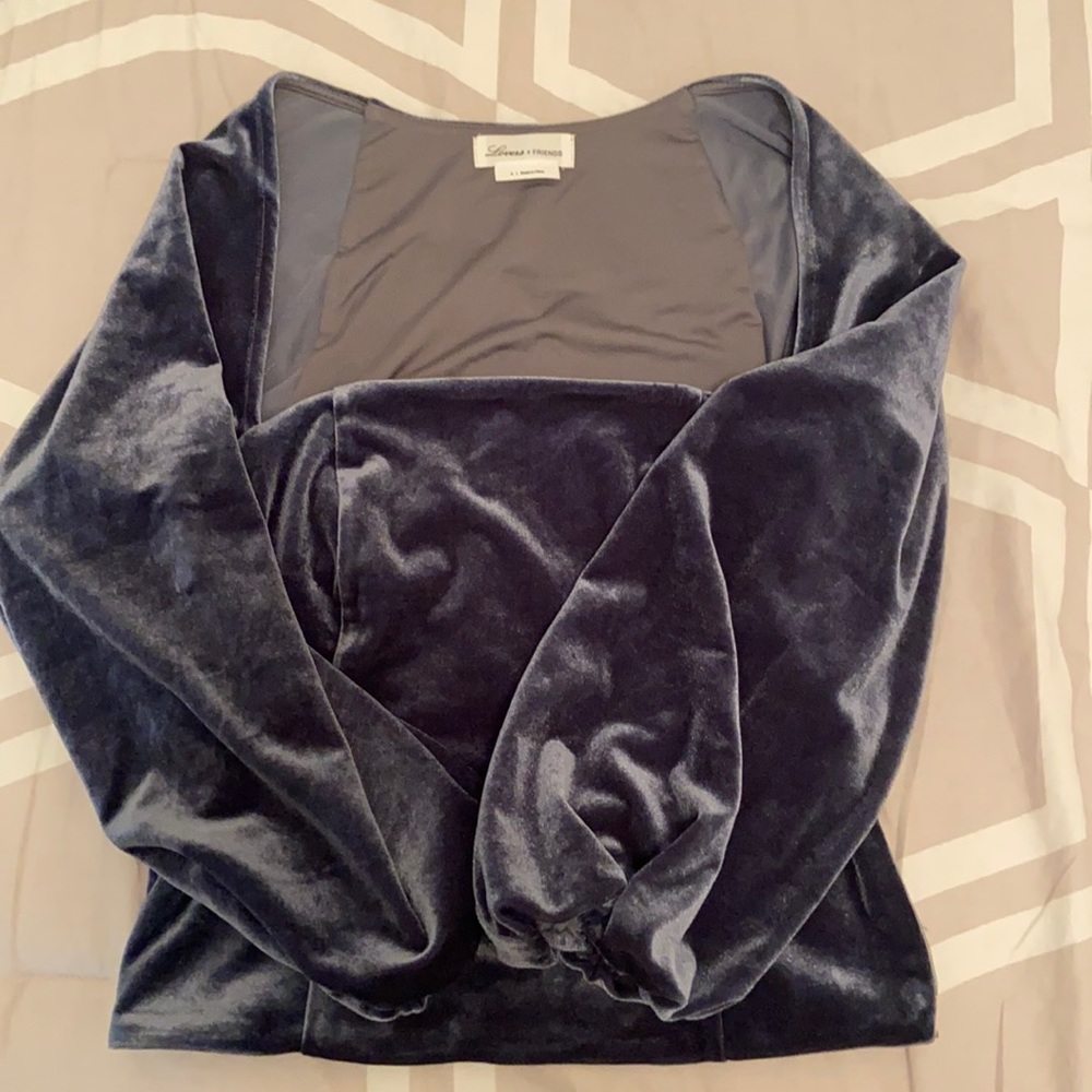 Blue Velvet Top!